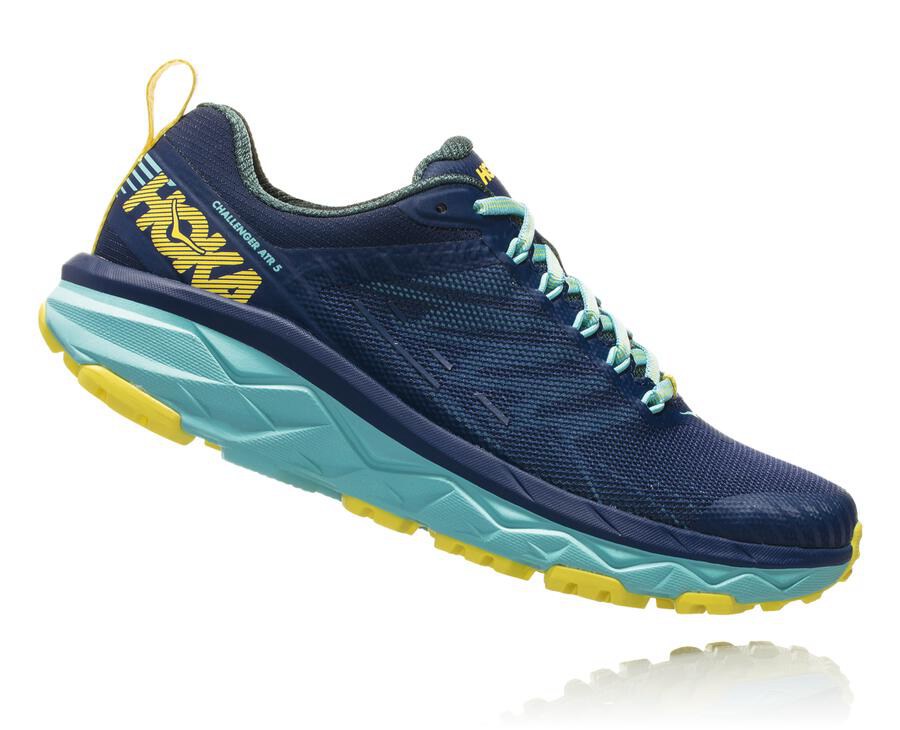 Trail Shoes Womens - Hoka One One Challenger ATR 5 - Blue - BHTNJQP-35